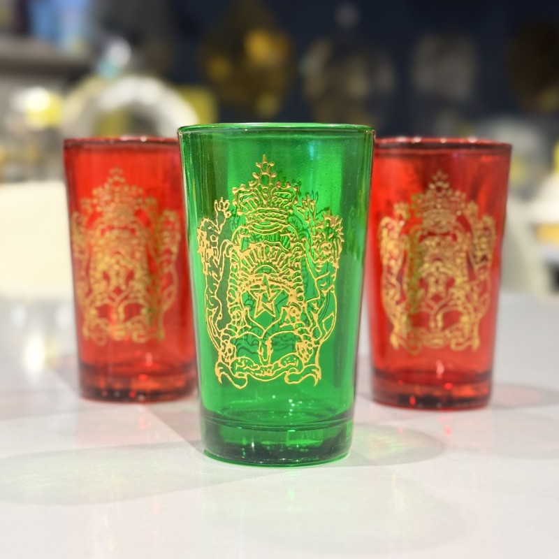 Set de 6 verres à thé marocain Watani