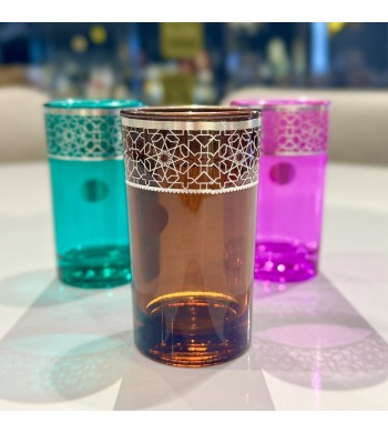 Set de 12 verres à thé marocain Colors Tradition
