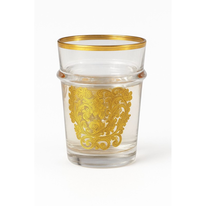 Verres à thé Beldi marocain doré Verres à thé Beldi marocain doré