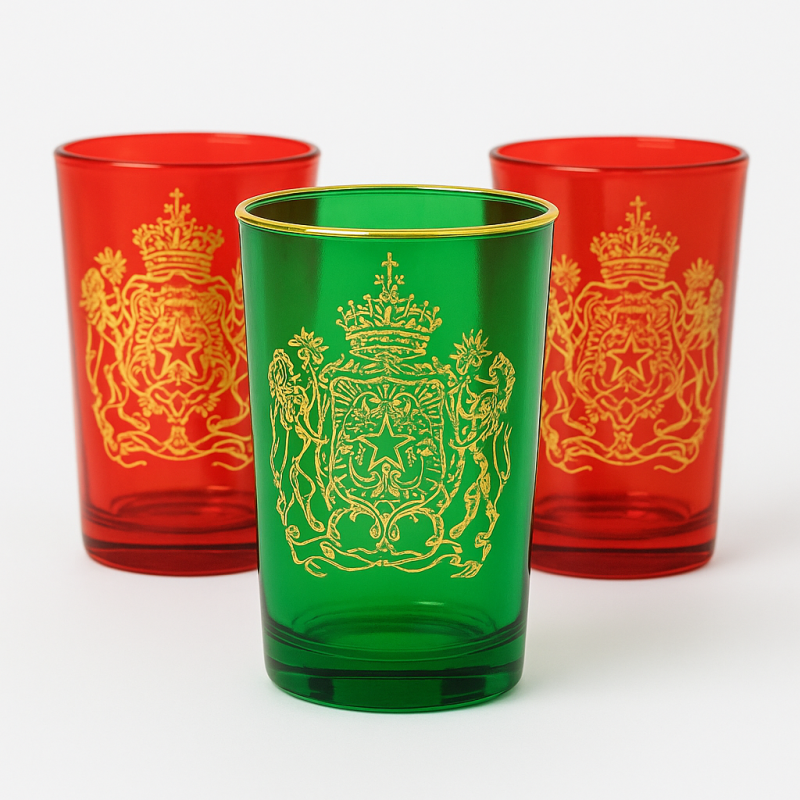 Set de 6 verres à thé marocain Watani Set de 6 verres à thé marocain Watani