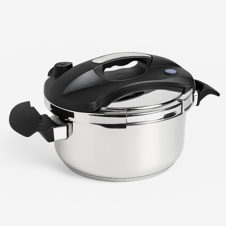 Autocuiseur Cocotte Minute À Étrier 24cm 8l Classique En Acier Inox Avec Panier Cuisson