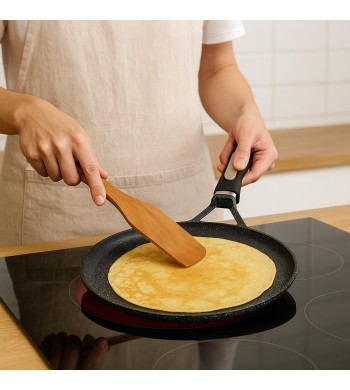 Crepière 28 cm avec revêtement antiadhésif en pierre – Compatible induction