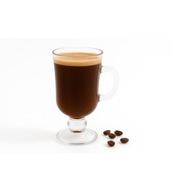 Set de 4 verres à café Irish Coffee en verre transparent avec anse