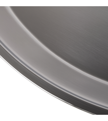 Grand plat de service en inox ovale