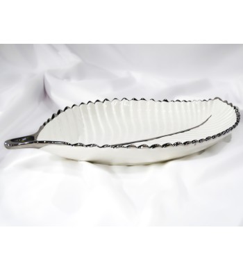 Grande assiette de présentation Feuille de palmier