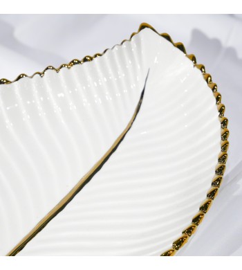 Grande assiette de présentation Feuille de palmier