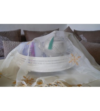 Voile de plateau brodé Najma 75cm