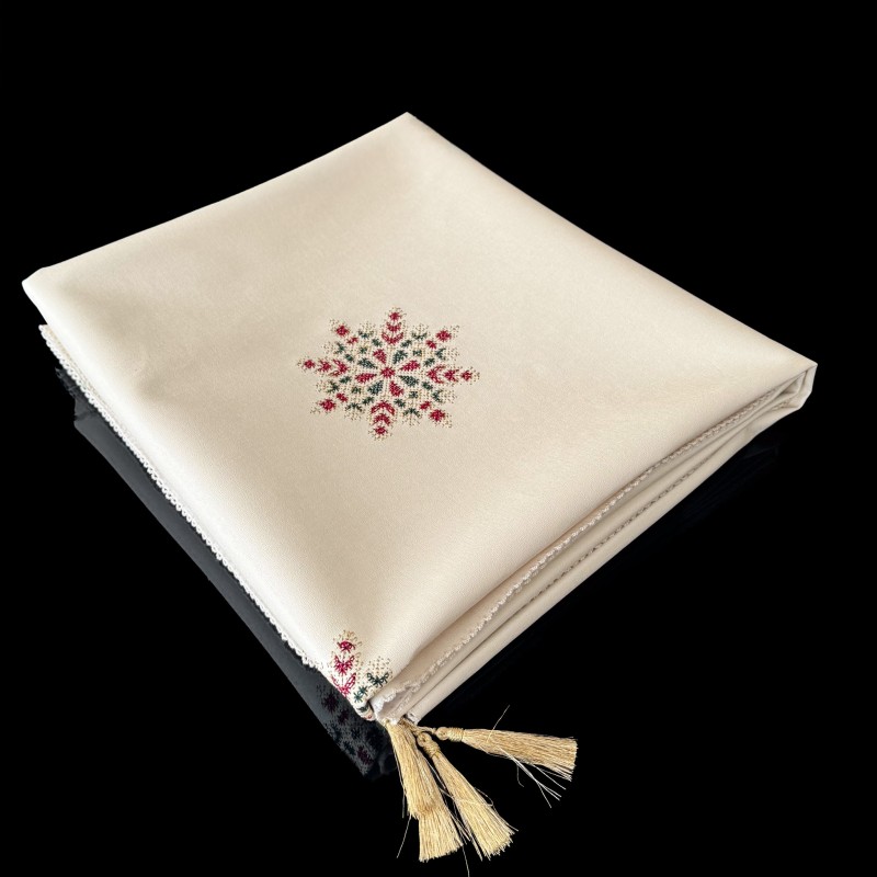 Nappe marocaine brodée Sultan 140*140cm