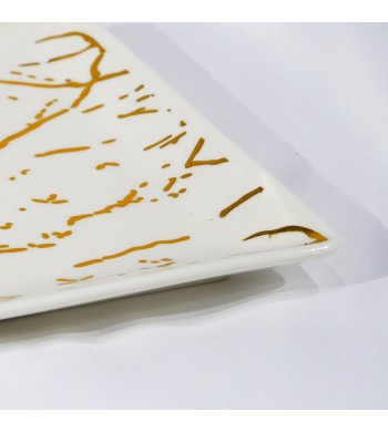 Plat de présentation rectangle en céramique 25*15cm