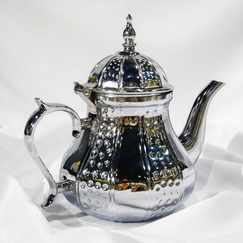 Théière marocaine induction argentée 1,2L Théière marocaine induction argentée 1,2L