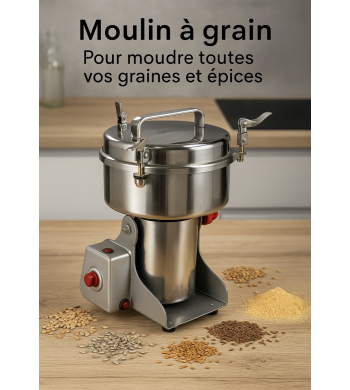 Broyeur alimentaire, moulin à grains électrique 1000gr