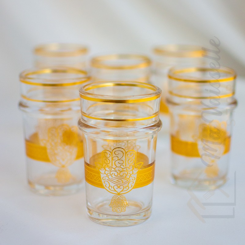 Set de 6 verres à thé marocain Fatma