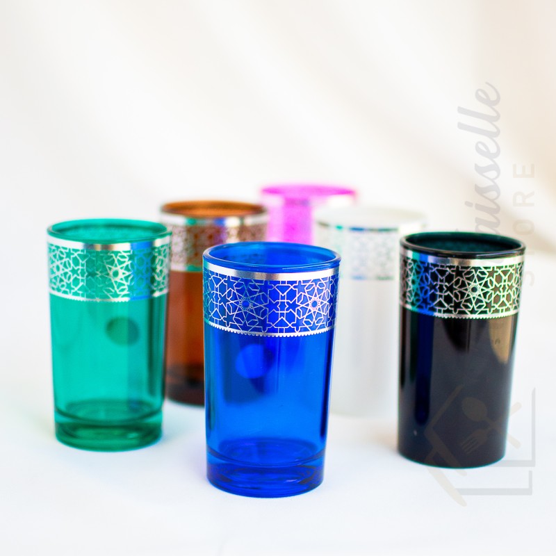 Set de 12 verres à thé marocain Colors Tradition