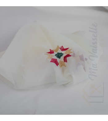 Voile de plateau brodé Lyla 75cm