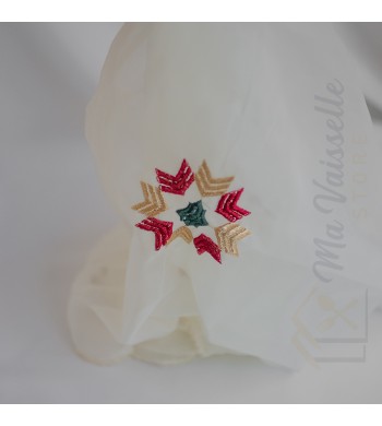 Voile de plateau brodé Lyla 75cm