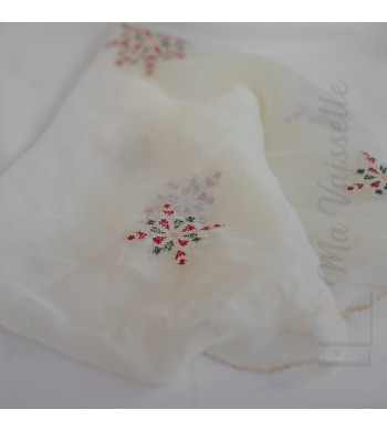 Voile de plateau brodé Sultan 75cm