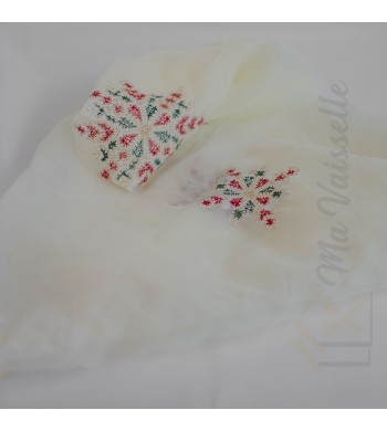 Voile de plateau brodé Sultan 75cm