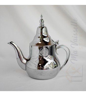 Théière orientale induction argentée Zayna