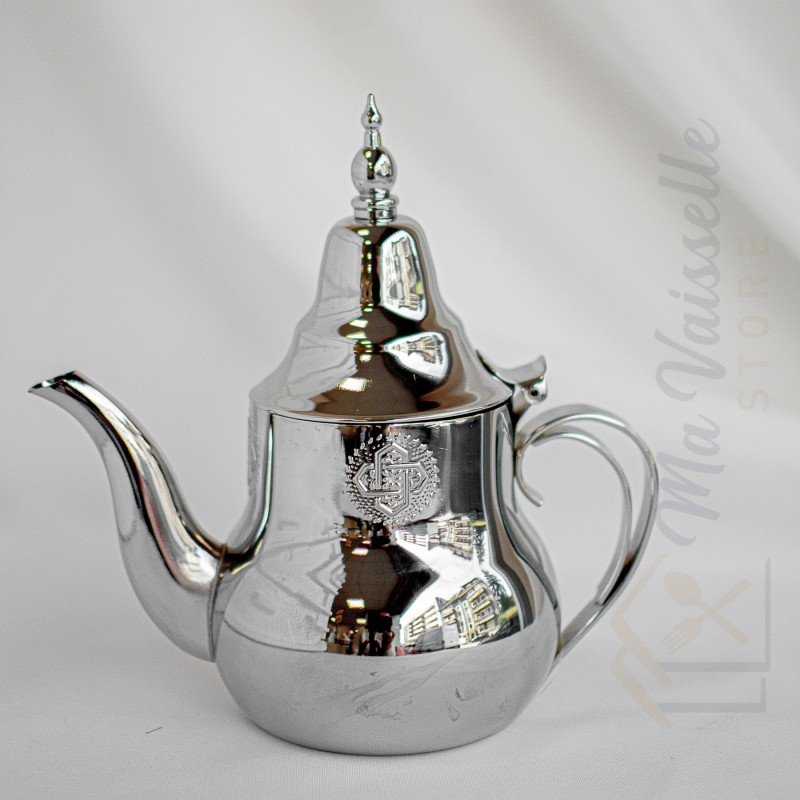 Théière orientale induction argentée Zayna