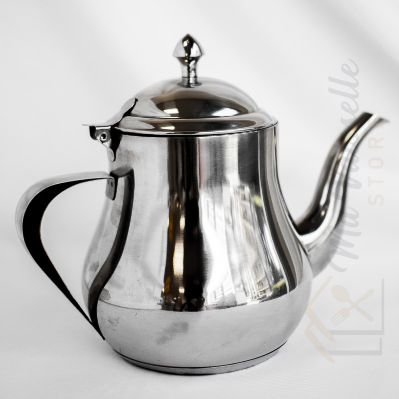 Théière Olympia acier inoxydable argenté