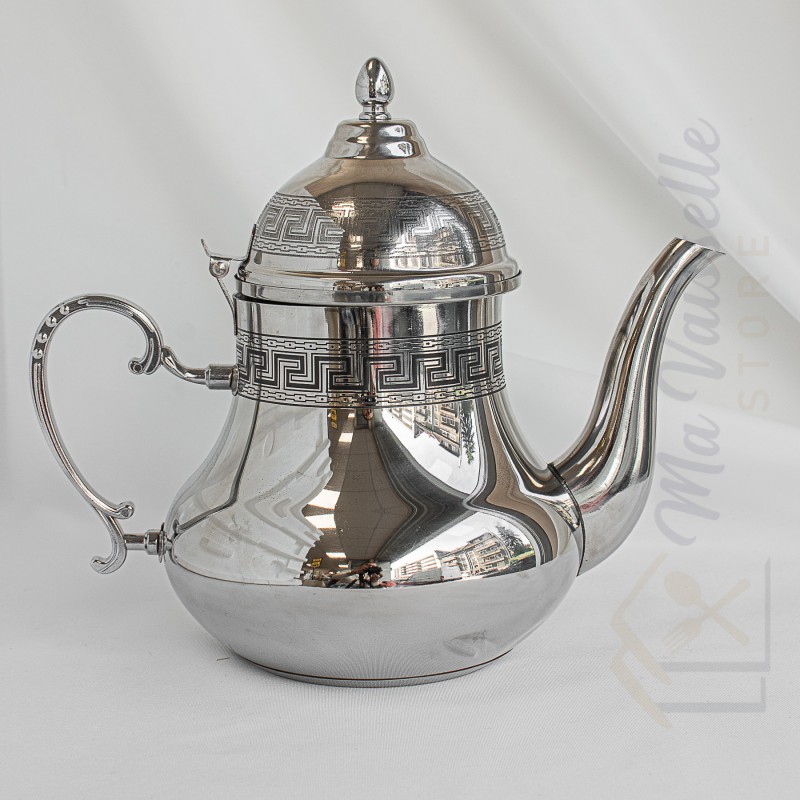 Théière acier inoxydable argenté