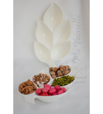 Assiette de présentation Feuille