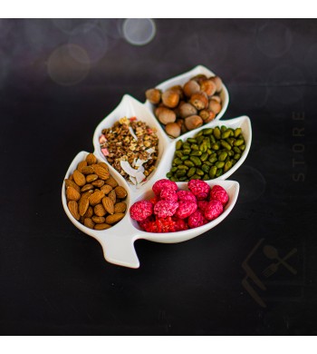 Assiette de présentation Feuille