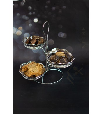 Présentoir apéritif 5 coupelles en céramique