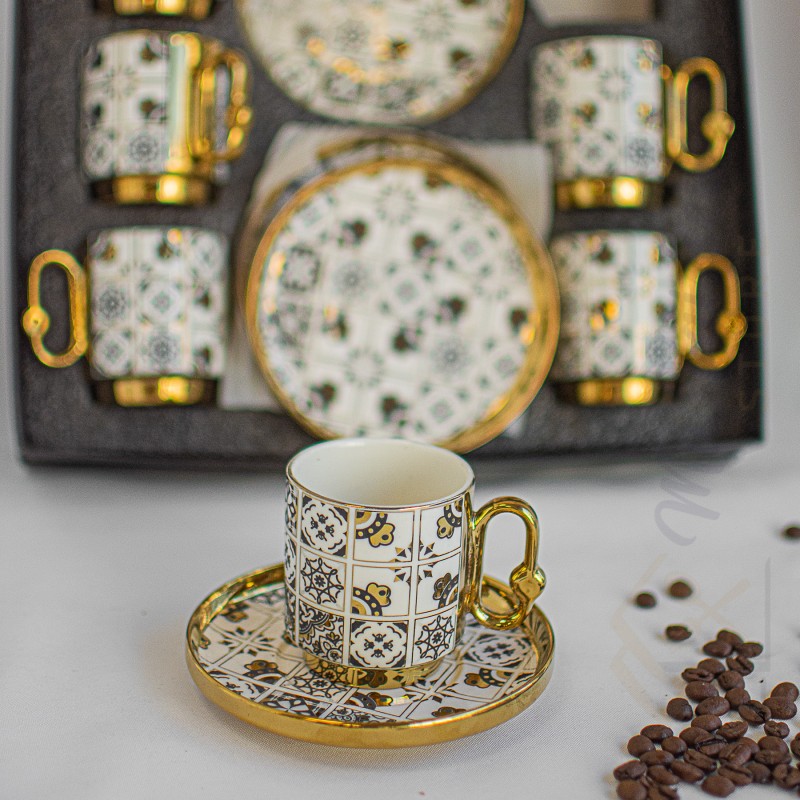 Service à café espresso pour 6 personnes