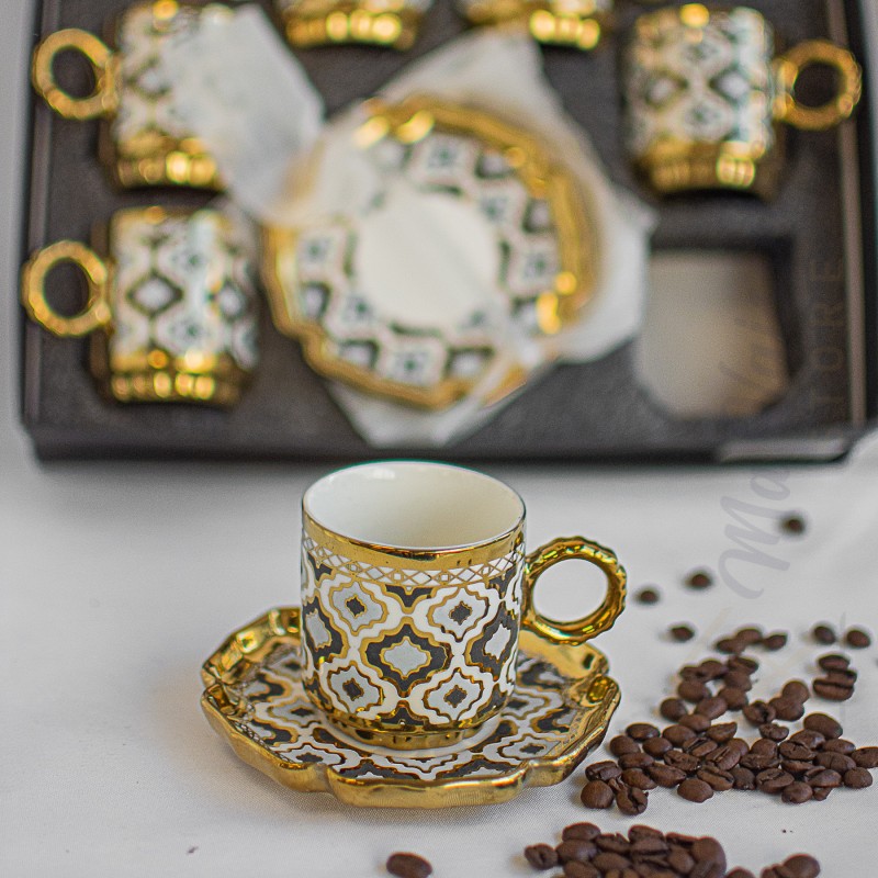 Service à café espresso pour 6 personnes