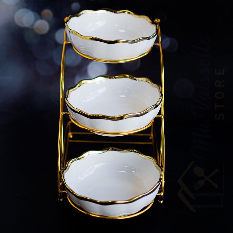 Présentoir apéritif 3 niveaux