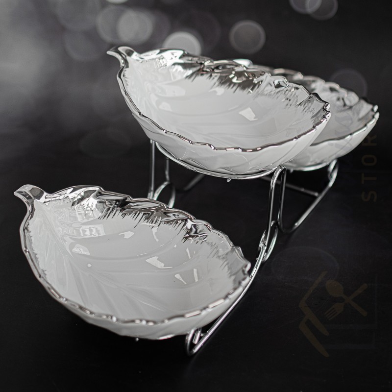 Présentoir apéritif 3 coupelles