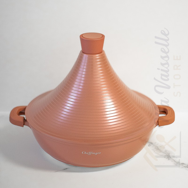 Marmite à Tajine turbo rose tous feux dont induction 28cm