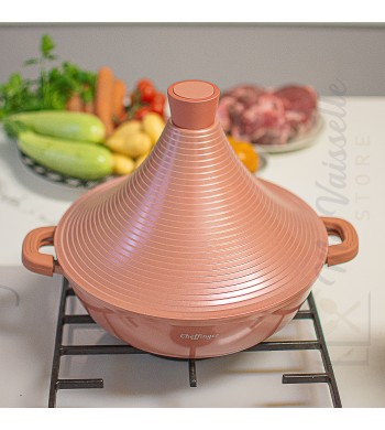 Tajine induction rose tous feux 32cm