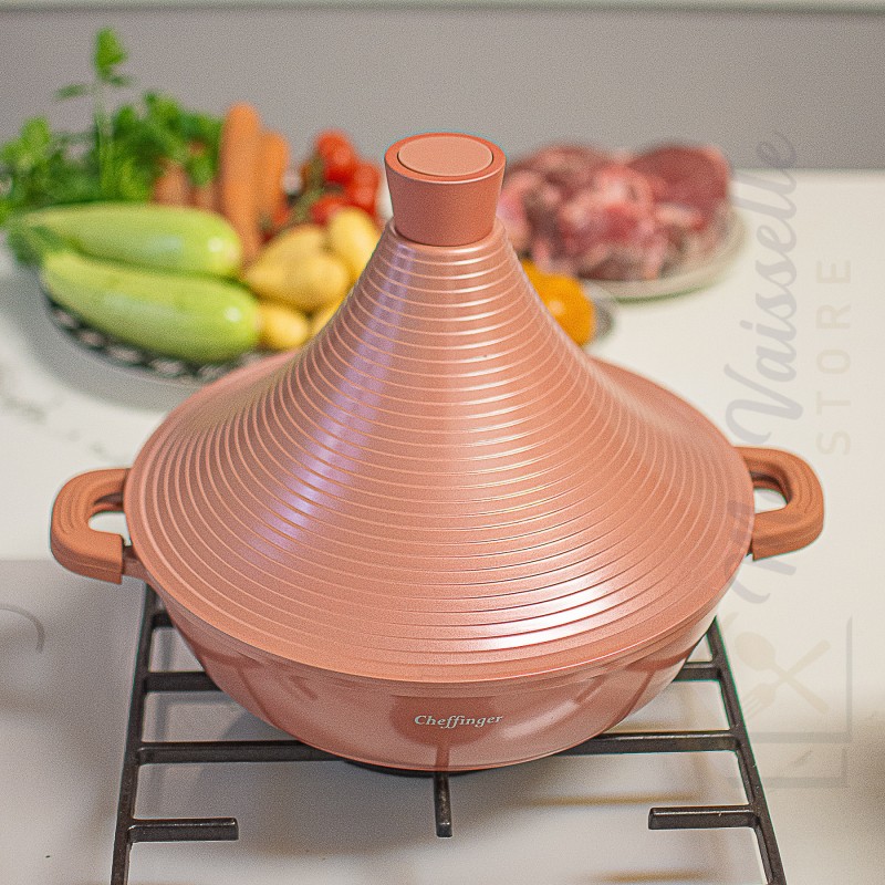 Tajine induction rose tous feux 32cm