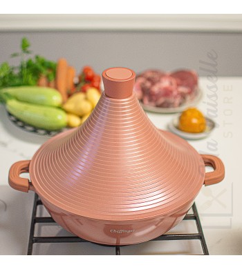 Tajine induction rose tous feux 32cm