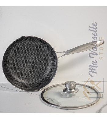 Casserole inox induction nid d'abeille