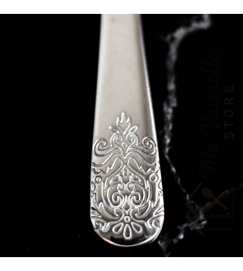 Ménagère coffret de 24 couverts acier inoxydable gravures arabesques