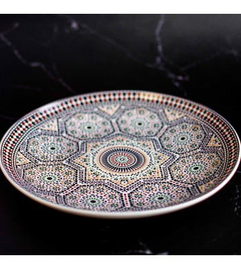 Grand plat en céramique Zellig