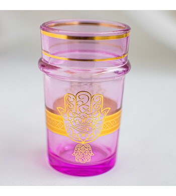 Set de 6 verres à thé marocain Fatma colorés