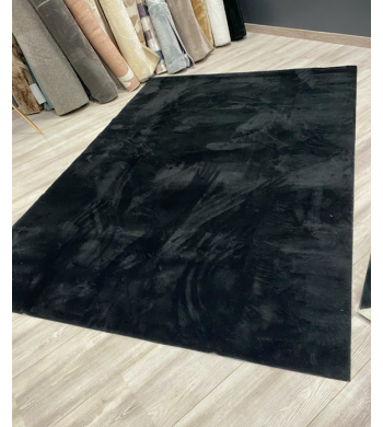 Tapis Ultradoux noir 160x230 cm
