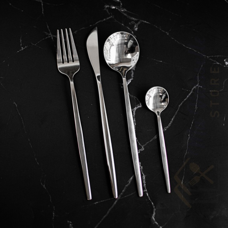 Ménagère en coffret de 24 couverts en acier inoxydable