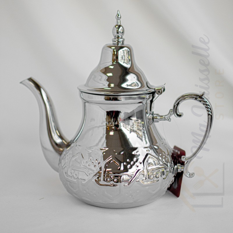 Théière marocaine induction argentée