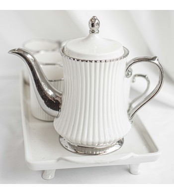 Service à thé Luxury Silver 9 pièces