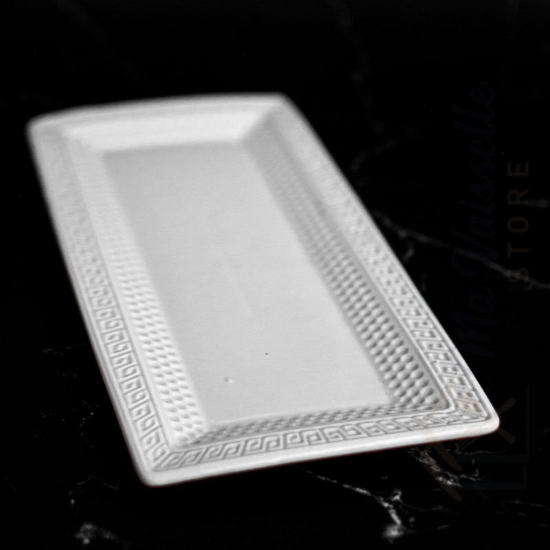 Assiette rectangulaire en céramique