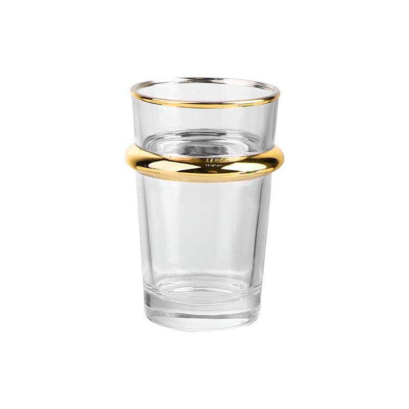 Set de 6 verres à thé marocain beldi doré