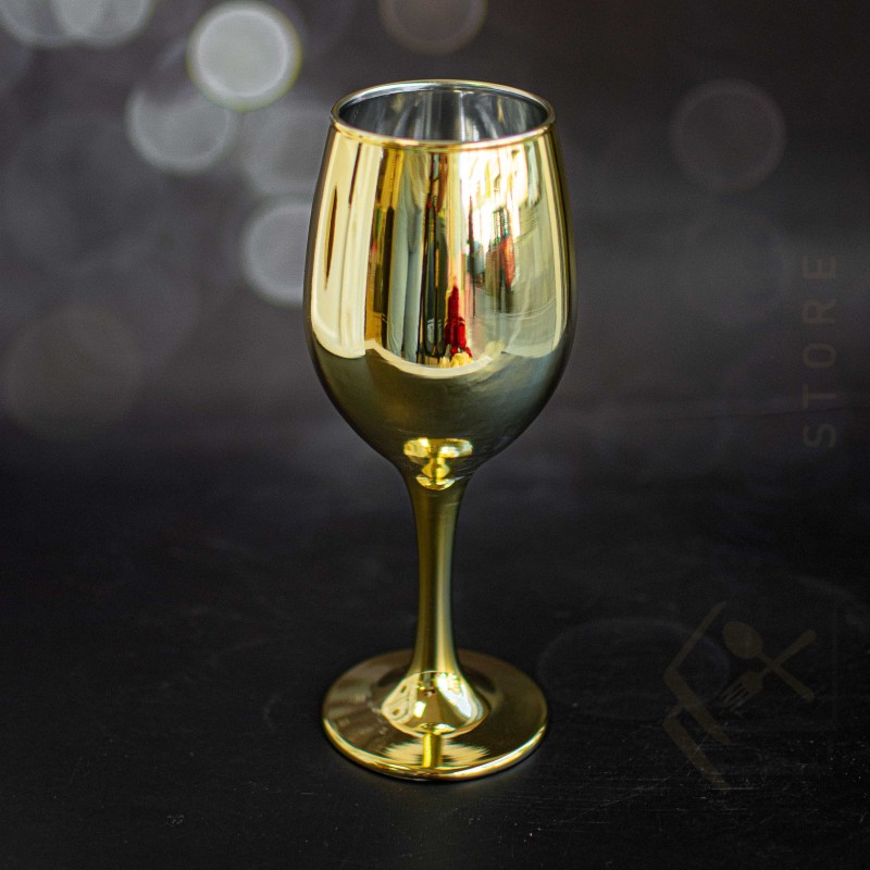 Set de 6 verres à pied teinte miroir