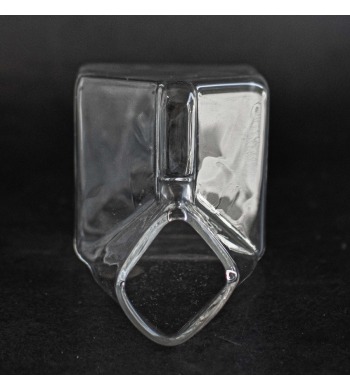 Carafe individuelle, brique de lait en verre 250ml