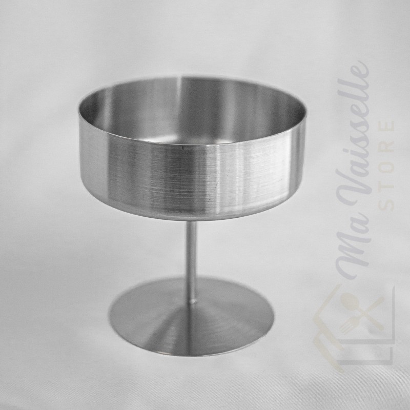 Set de 6 coupes à glace en acier inoxydable