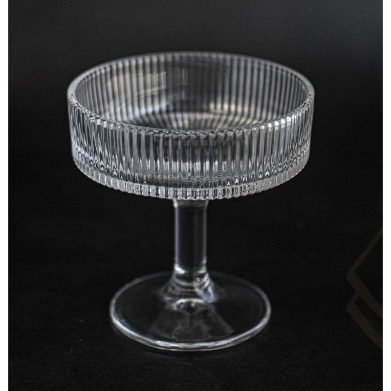Coupe en verre cristal – Verre à cocktail élégant pour desserts & dégustations